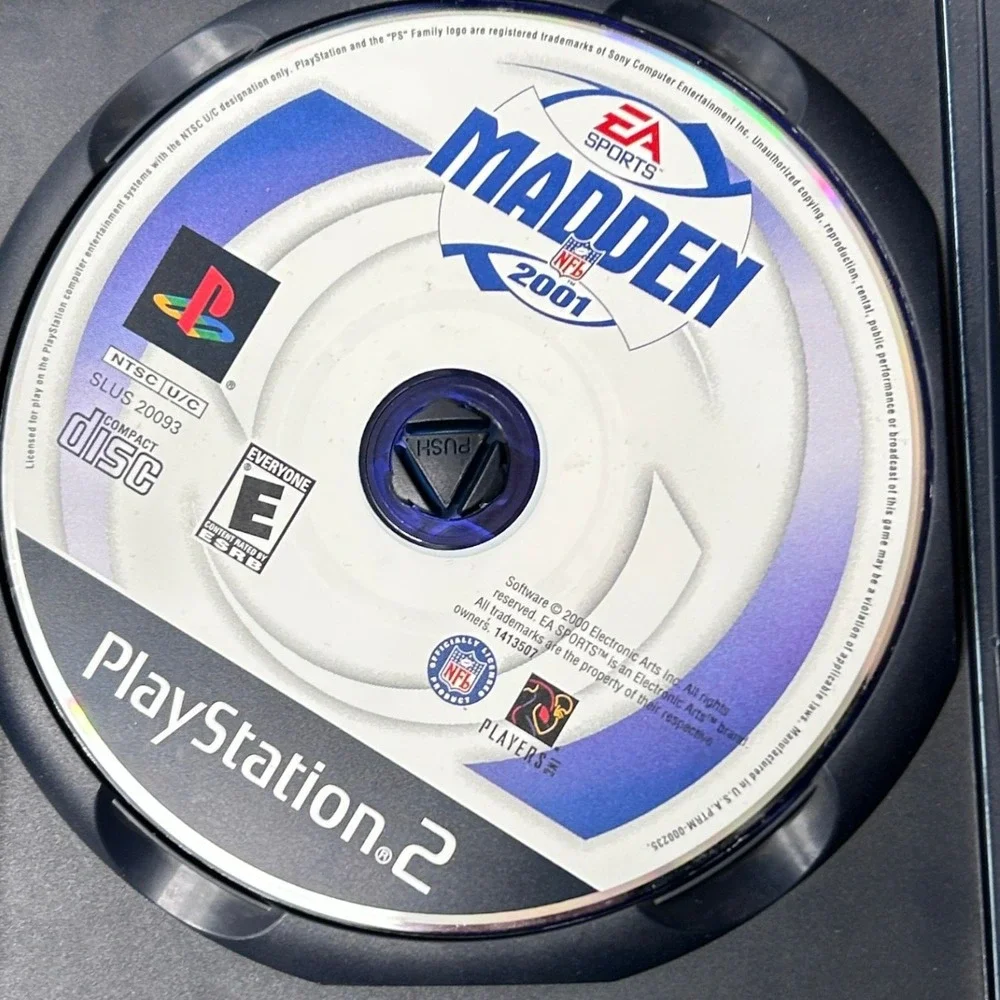 Madden NFL 2001 Sony PlayStation 2 PS2 EA Sports Football Eddie George SLUS20093